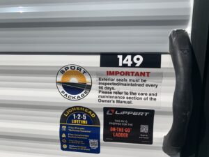 2025 SUNSET PARK RV SUNRAY 149 WHITE/GREY SPORT